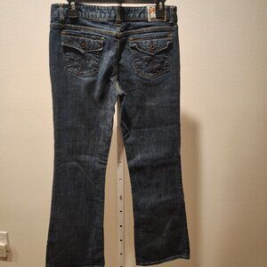 Chip & Pepper C7P Junior's Size 11 Blue Laguna Beach Flare Stretch Denim Jeans
